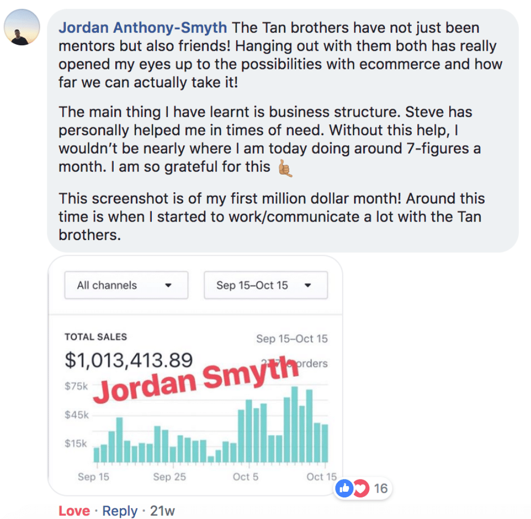 testimonial from Jordan Anthony - Smyth