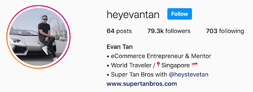 Evan Tan instagram