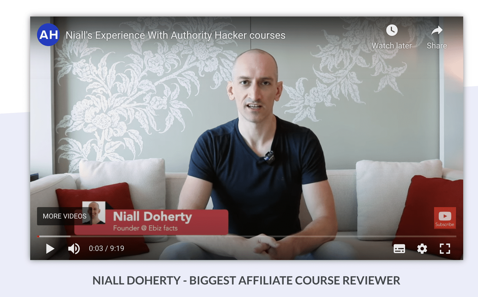 Niall Doherty's review on Authority Hacker