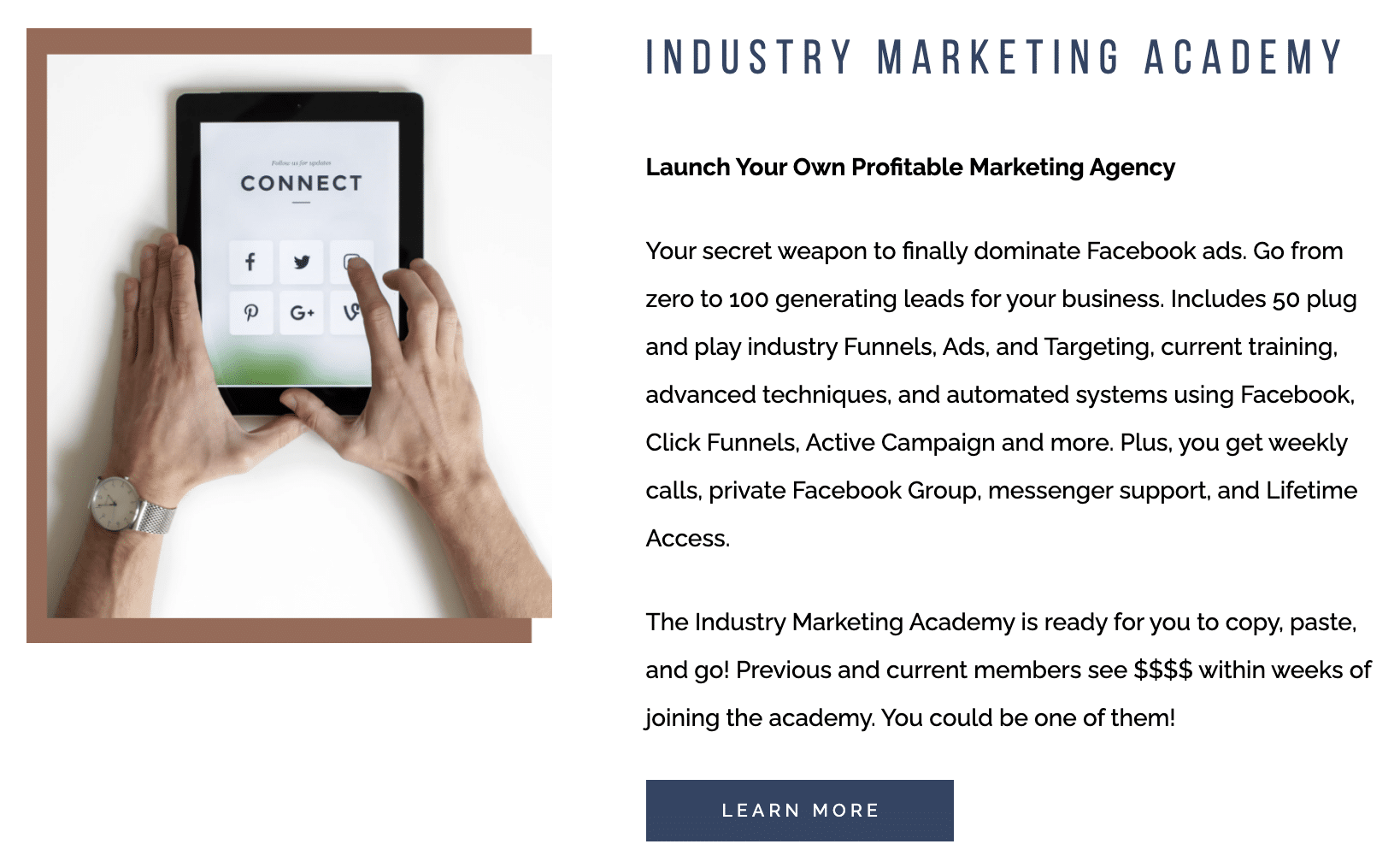 The Industry Marketing Academy