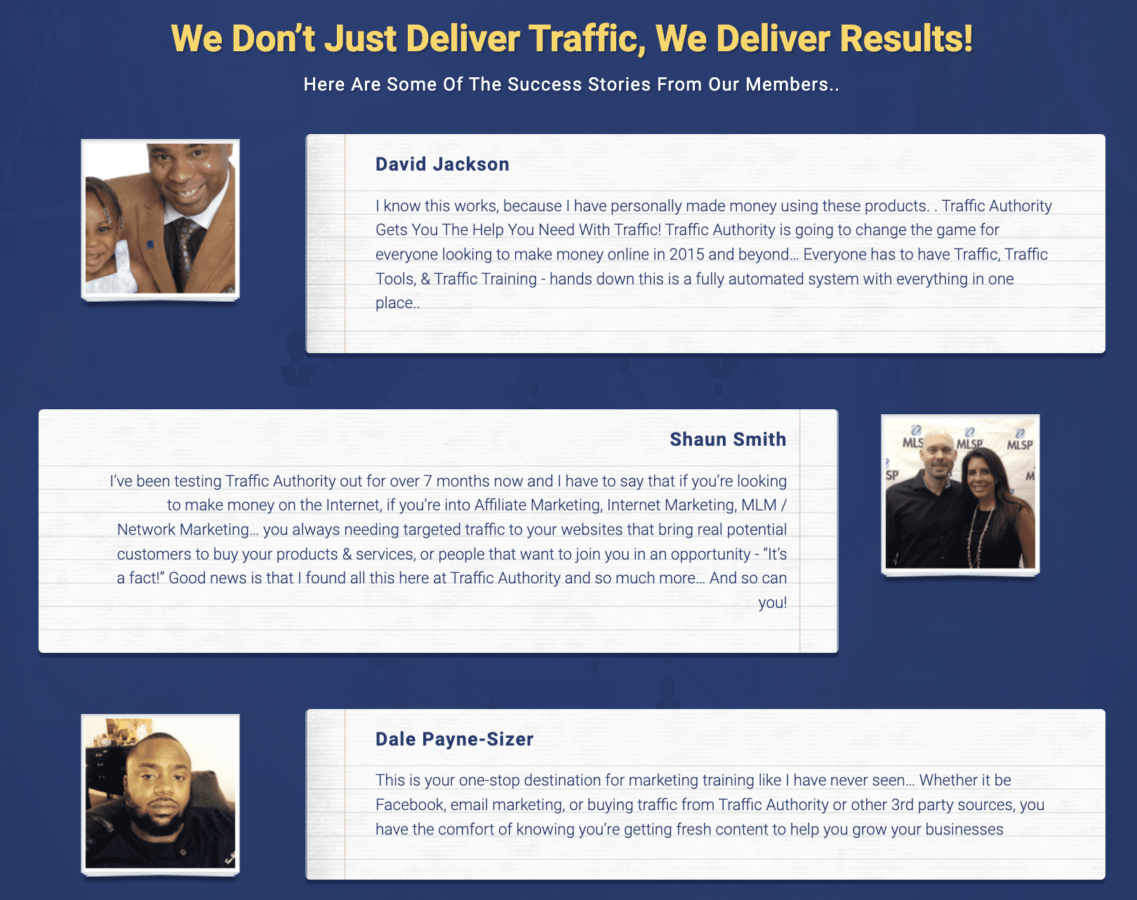 Traffic Authority testimonials