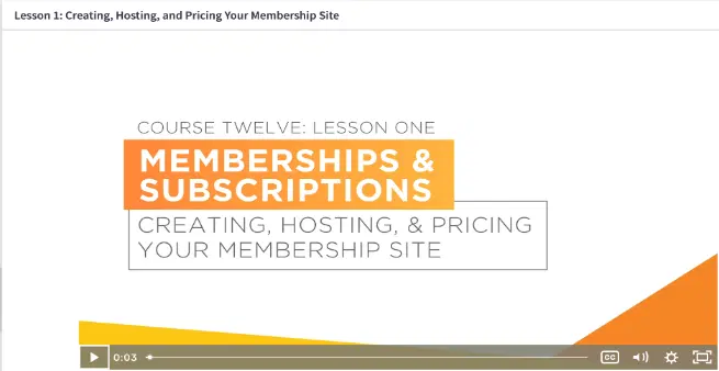Course 12- Memberships & Subscriptions