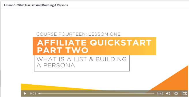Course 14- Affiliate QuickStart – Part 2