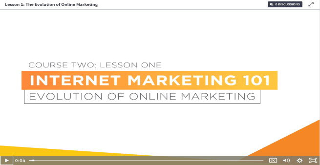 Course 2- Internet Marketing 101