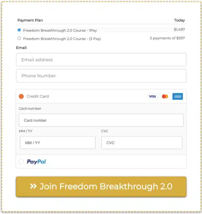 Freedom Breakthrough Price