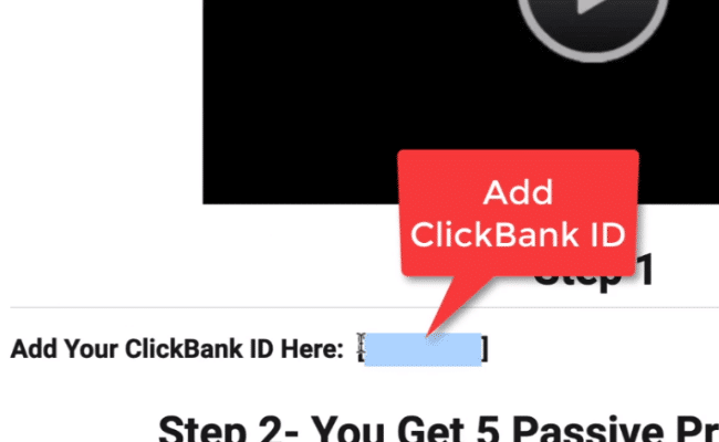 Step #1 – Connect Your Unique ClickBank ID