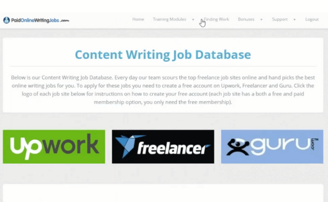 The Content Writing Jobs Database