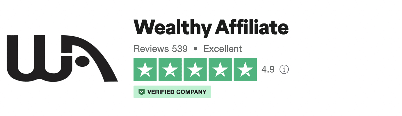 Wealthy Affiliate rating on Trustpilot