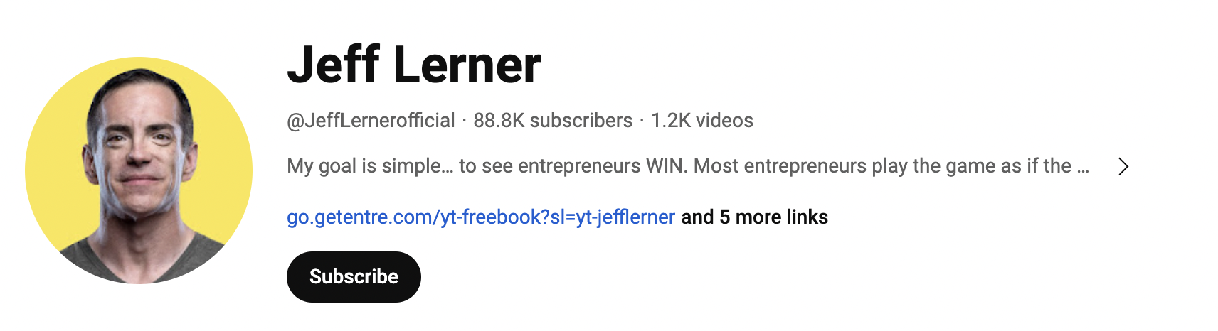 Jeff Lerner YouTube channel