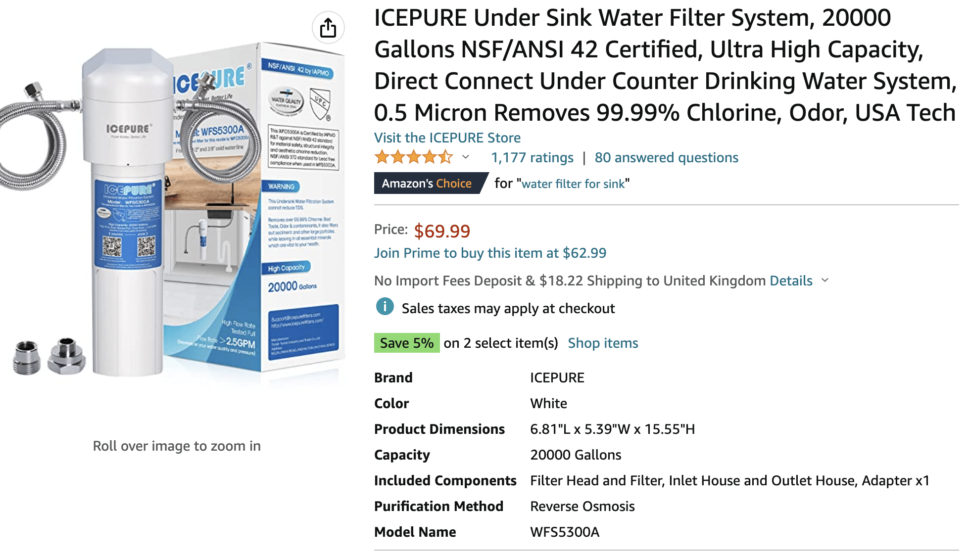 Water Filter For Sink