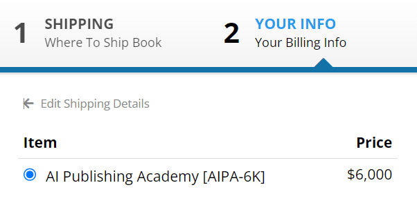 AI Publishing Academy Cost