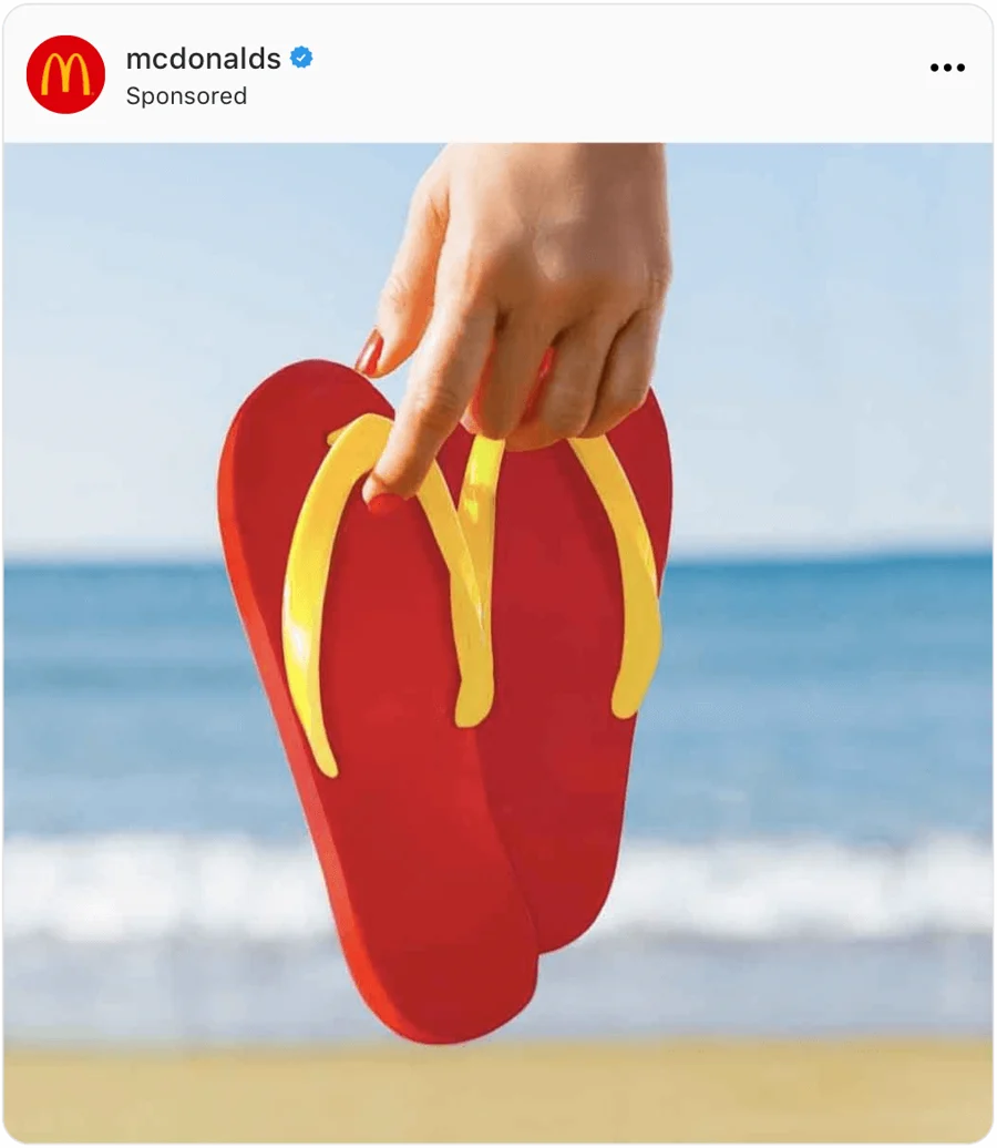 McDonald's Instagram ad